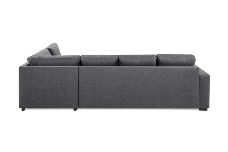 Crazy Limited Edition 4-sits Högervänd L-formad Schäslongsoffa i Tyg - Mörkgrå - Möbler - Soffa - Divansoffor & schäslongsoffa