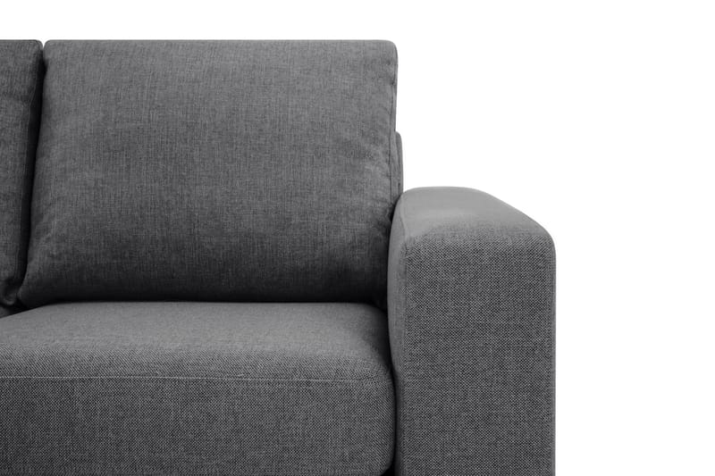 Crazy Limited Edition 4-sits Vänstervänd L-formad Schäslongsoffa i Tyg - Mörkgrå - Möbler - Soffa - Divansoffor & schäslongsoffa