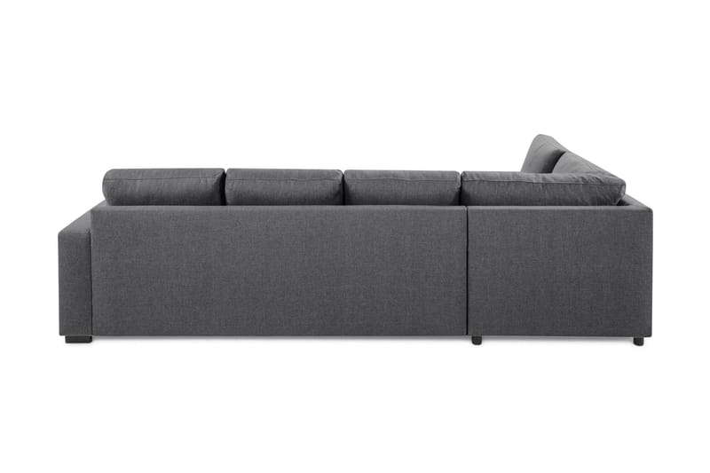 Crazy Limited Edition 4-sits Vänstervänd L-formad Schäslongsoffa i Tyg - Mörkgrå - Möbler - Soffa - Divansoffor & schäslongsoffa
