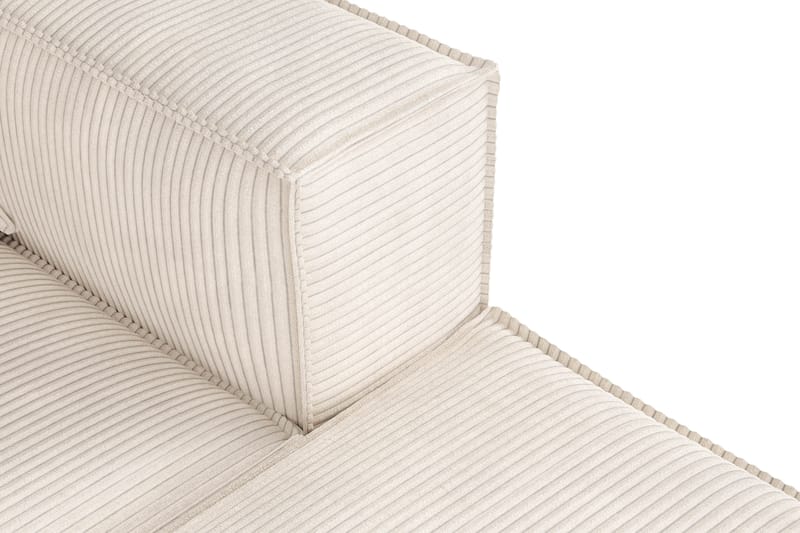 Cubo 4-sits Vändbar L-formad Djup Modulsoffa med Divan i Manchester - Beige - Möbler - Soffa - Divansoffor & schäslongsoffa