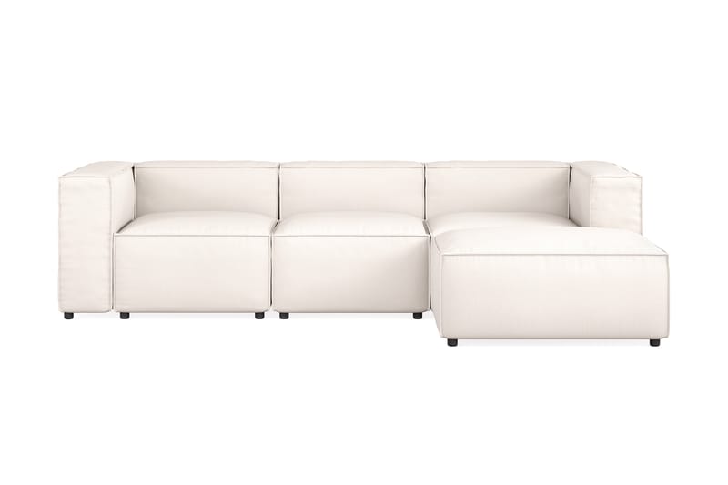 Cubo Soffa 3-sits m. Divan - Beige - Divansoffor & schäslongsoffa - Skinnsoffor - 2 sits soffa med divan - 3 sits soffa med divan - 4 sits soffa med divan - Sammetssoffa