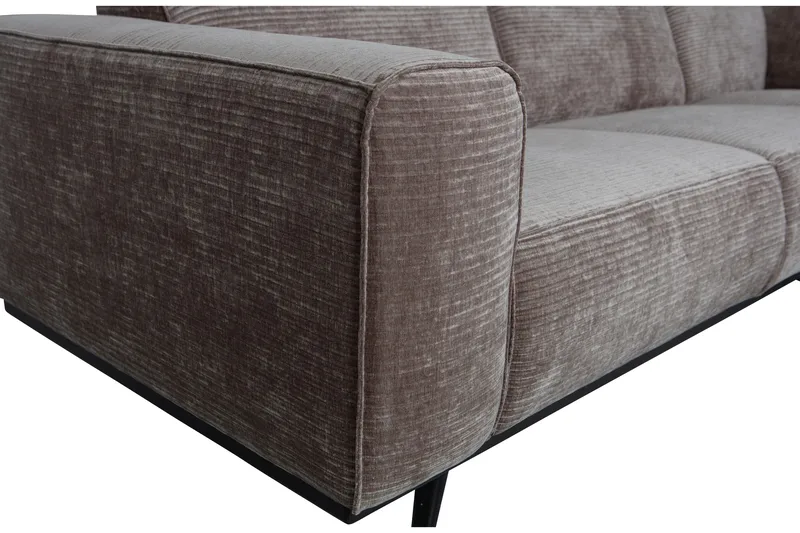 Deansh 3-Sits Soffa med Schäslong Vänster - Taupe - Möbler - Soffa - Divansoffor & schäslongsoffa