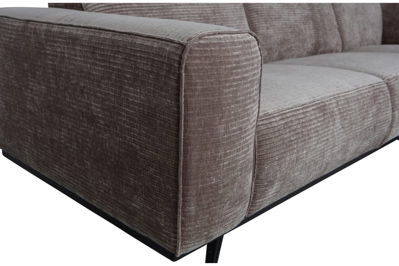 Deansh 3-Sits Soffa med Schäslong Vänster - Taupe - Möbler - Soffa - Divansoffor & schäslongsoffa