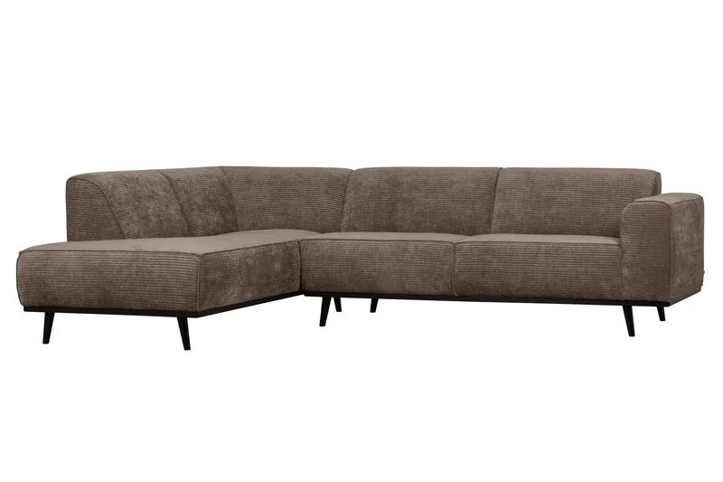 Deansh 3-Sits Soffa med Schäslong Vänster - Taupe - Möbler - Soffa - Divansoffor & schäslongsoffa