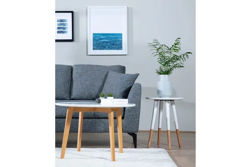 Destinye Hörnsoffa med Divan Vänster - Grå - Möbler - Soffa - Divansoffor & schäslongsoffa