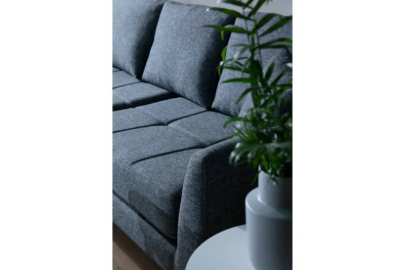 Destinye Hörnsoffa med Divan Vänster - Grå - Möbler - Soffa - Divansoffor & schäslongsoffa