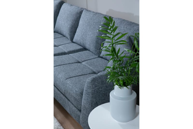 Destinye Hörnsoffa med Divan Vänster - Grå - Möbler - Soffa - Divansoffor & schäslongsoffa