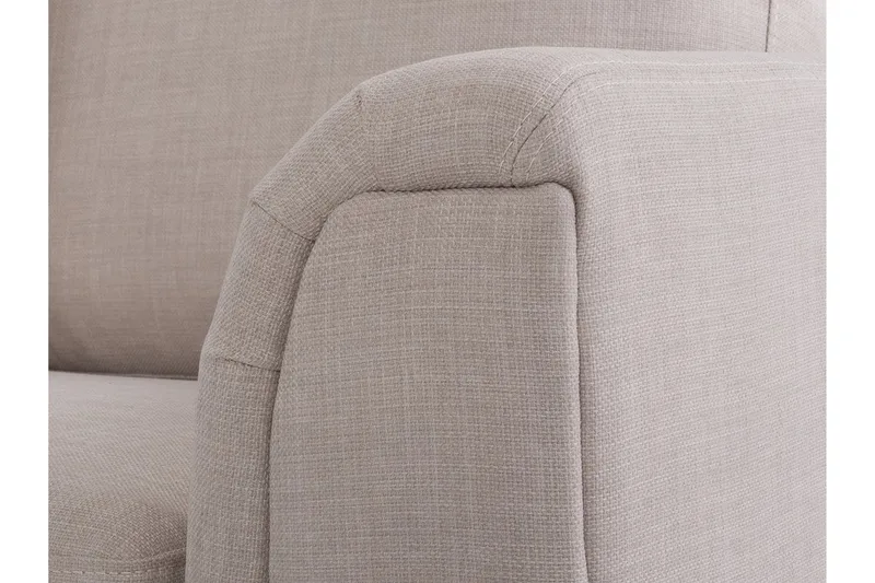 Dugard Hörnsoffa Höger + Fotpall - Beige - Möbler - Soffa - Divansoffor & schäslongsoffa
