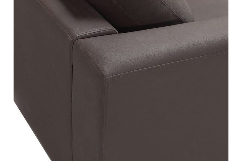 Dugard Hörnsoffa Vänster - Brun/Läder - Möbler - Soffa - Divansoffor & schäslongsoffa