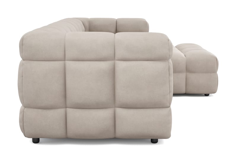 Elise 3-sits Bubblig Soffa med Divan Höger - Beige - Möbler - Soffa - Divansoffor & schäslongsoffa