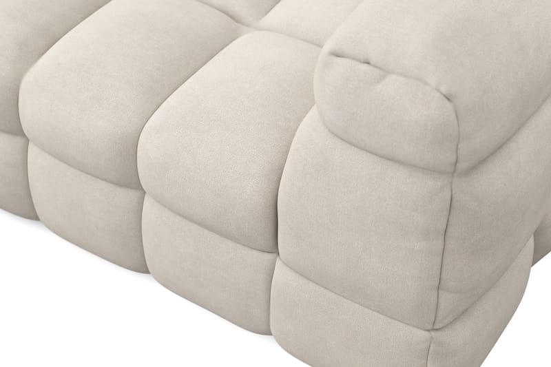 Elise 3-sits Bubblig Soffa med Divan Vänster - Beige - Möbler - Soffa - Divansoffor & schäslongsoffa