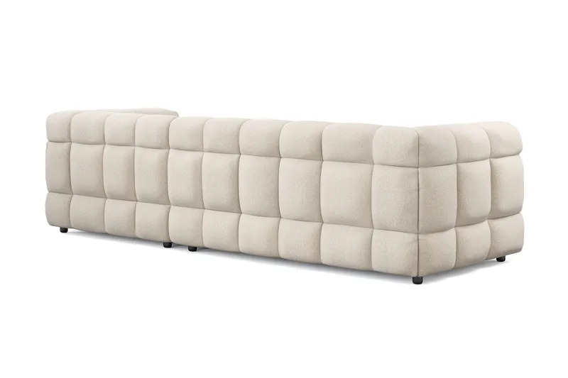 Elise 4-sits Bubblig Soffa med Divan Höger - Beige - Möbler - Soffa - Divansoffor & schäslongsoffa