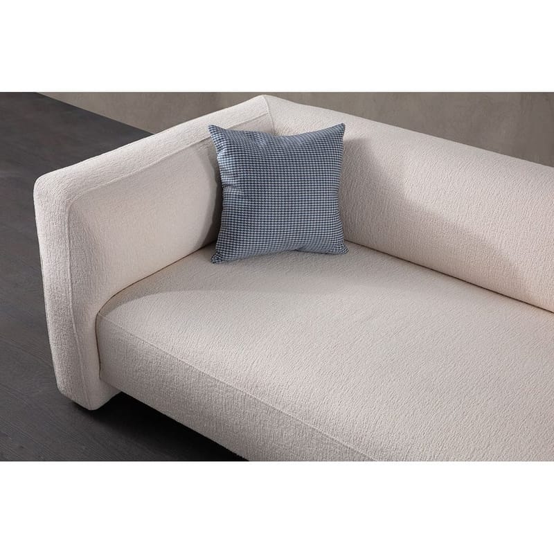 Elvaris 4-sits Soffa med Divan - Vit - Möbler - Soffa - Divansoffor & schäslongsoffa