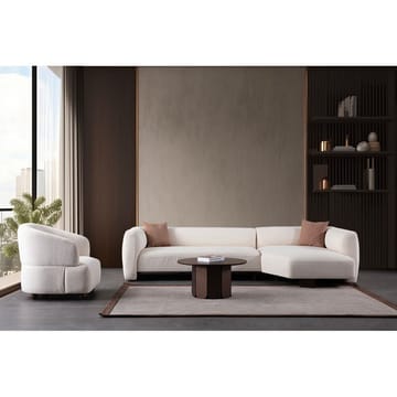 Elvaris 4-sits Soffa med Divan - Vit - Möbler - Soffa - Divansoffor & schäslongsoffa