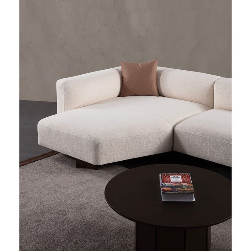 Elvaris 4-sits Soffa med Divan - Vit - Möbler - Soffa - Divansoffor & schäslongsoffa