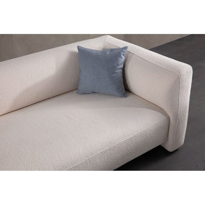 Elvaris 4-sits Soffa med Divan - Vit - Möbler - Soffa - Divansoffor & schäslongsoffa