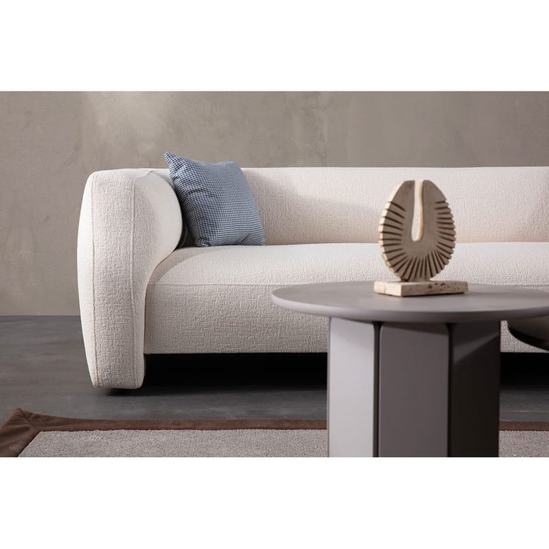 Elvaris 4-sits Soffa med Divan - Vit - Möbler - Soffa - Divansoffor & schäslongsoffa