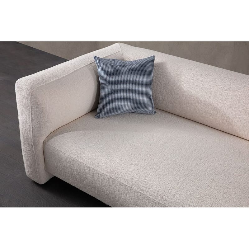 Elvaris 4-sits Soffa med Divan - Vit - Möbler - Soffa - Divansoffor & schäslongsoffa
