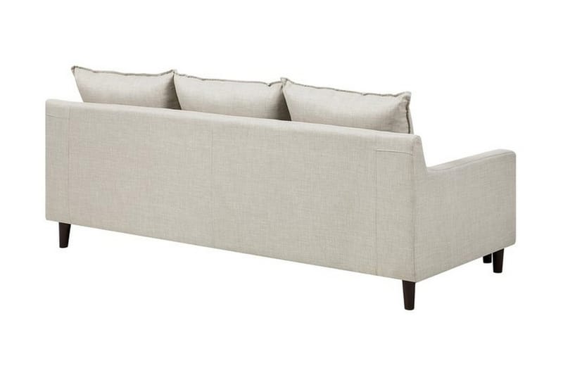 Elvenes 3-sits Höger L-formad Divansoffa 206 cm med Förvaring i Tyg - Beige - Möbler - Soffa - Divansoffor & schäslongsoffa