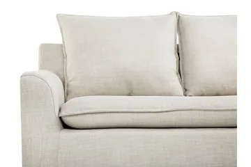 Elvenes 3-sits Höger L-formad Divansoffa 206 cm med Förvaring i Tyg - Beige - Möbler - Soffa - Divansoffor & schäslongsoffa