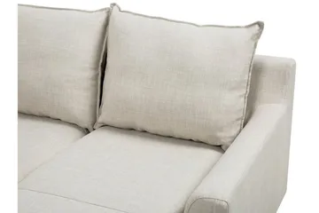 Elvenes 3-sits Höger L-formad Divansoffa 206 cm med Förvaring i Tyg - Beige - Möbler - Soffa - Divansoffor & schäslongsoffa
