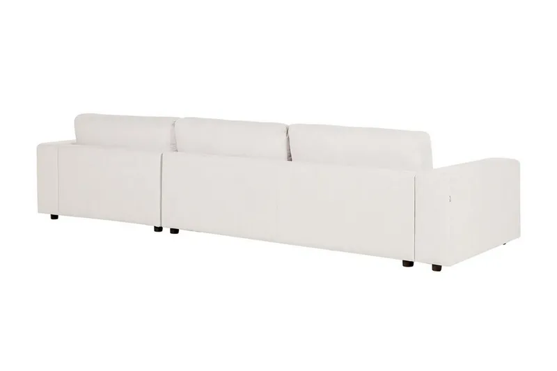 Ersi Hörnsoffa 4-sits - Vit/Svart - Möbler - Soffa - Divansoffor & schäslongsoffa