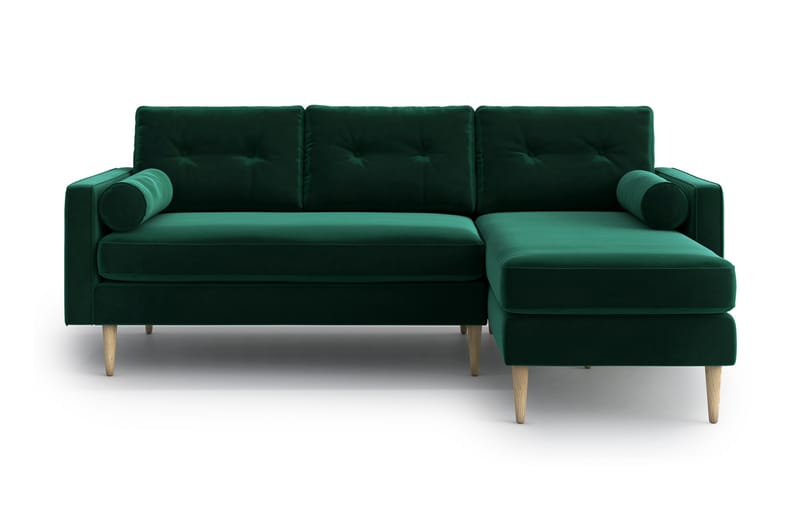 Esmeralde 4-sits Divansoffa - Grön - Divansoffor & schäslongsoffa - 4 sits soffa med divan
