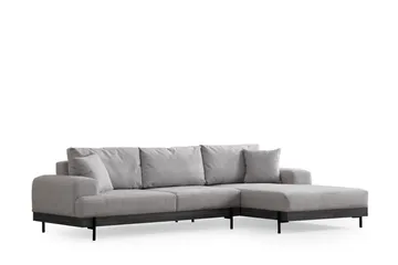 Eti Hörnsoffa 3-sits - Grå - Möbler - Soffa - Divansoffor & schäslongsoffa - 4 sits soffa med divan