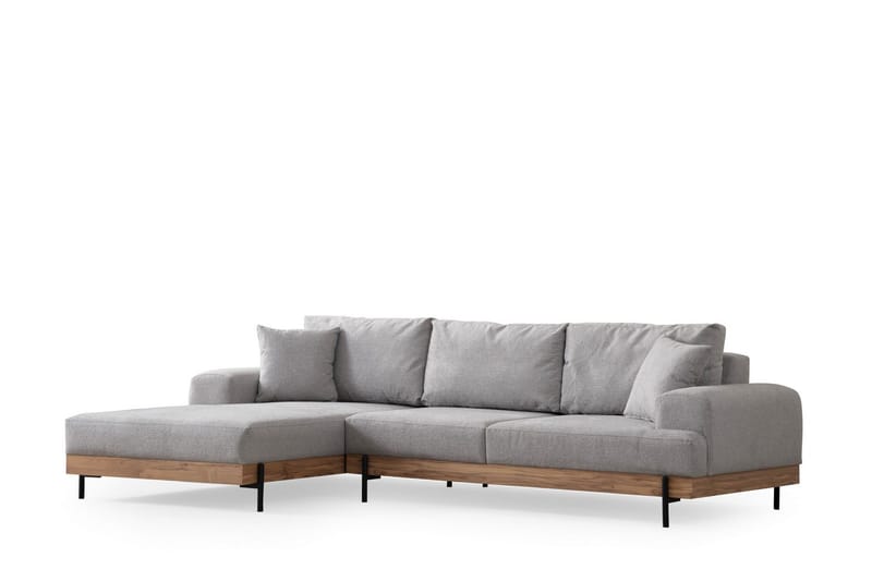 Eti Hörnsoffa 3-sits - Grå - Möbler - Soffa - Divansoffor & schäslongsoffa - 4 sits soffa med divan