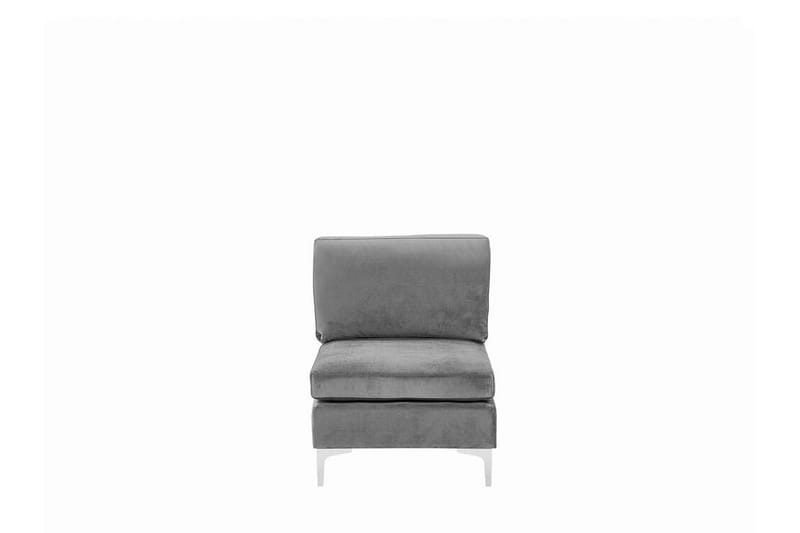 Evja 6-sits Divansoffa - Sammet/Grå - Möbler - Soffa - Divansoffor & schäslongsoffa