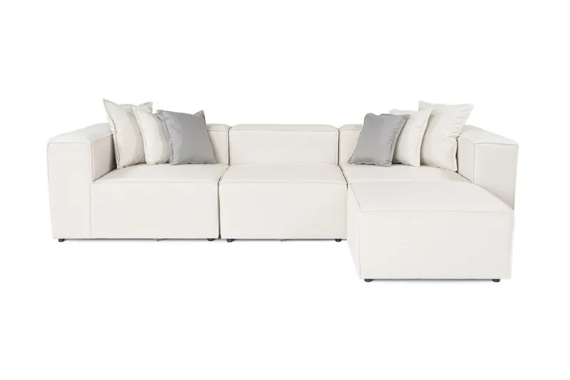 Fahmida Soffa med Divan 3-sits, Ecru