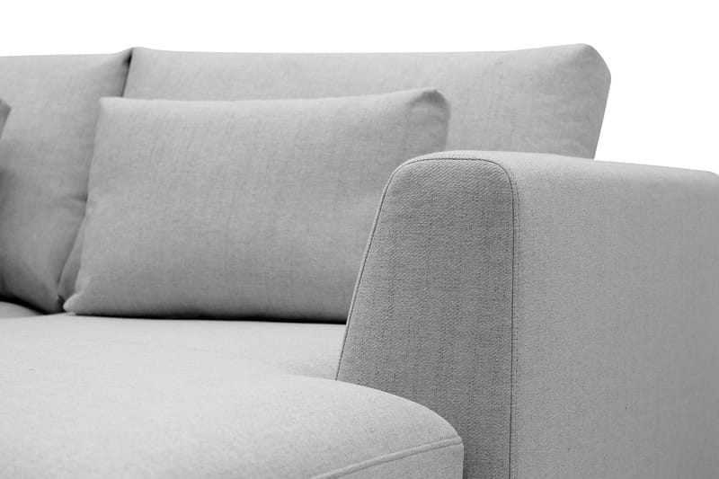 Florenz 3-sits Vänstervänd L-formad Divansoffa i Tyg - Ljusgrå - Möbler - Soffa - Divansoffor & schäslongsoffa