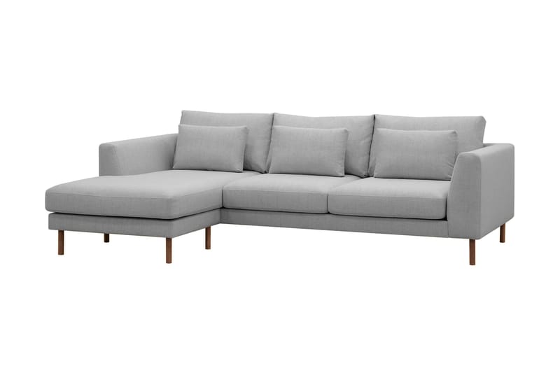 Florenz 3-sits Vänstervänd L-formad Divansoffa i Tyg - Ljusgrå - Möbler - Soffa - Divansoffor & schäslongsoffa - 3 sits soffa med divan