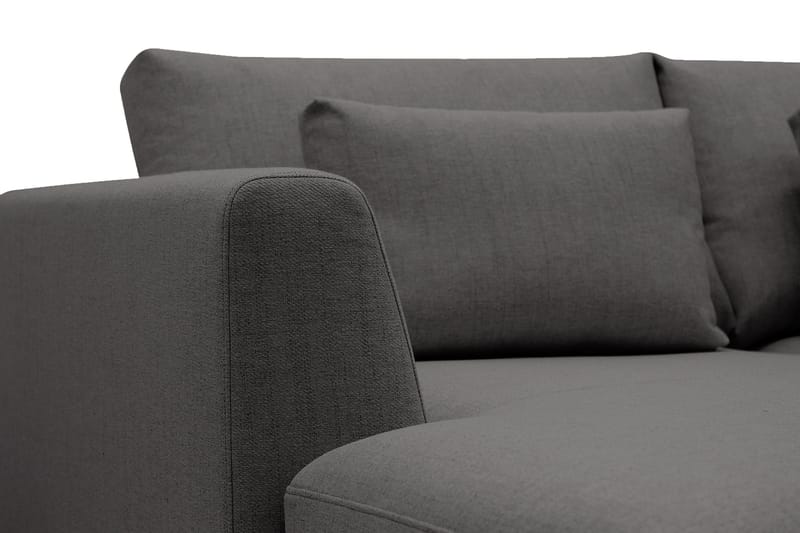 Florenz 3-sits Vänstervänd L-formad Divansoffa i Tyg - Mörkgrå - Möbler - Soffa - Divansoffor & schäslongsoffa - 3 sits soffa med divan