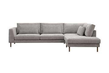 Florenz 4-sits Högervänd L-formad Schäslongsoffa i Chenille