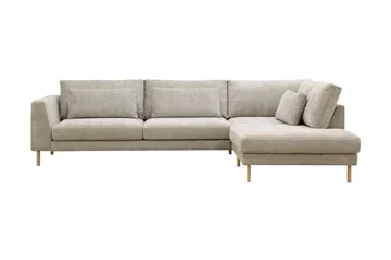 Florenz 4-sits Högervänd L-formad Schäslongsoffa i Tyg