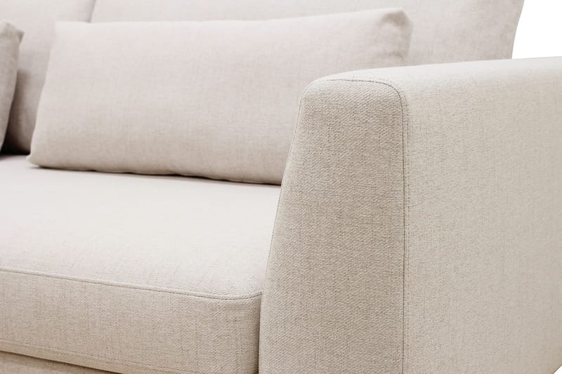 Florenz 4-sits Vänstervänd L-formad Schäslongsoffa i Tyg - Beige - Möbler - Soffa - Divansoffor & schäslongsoffa - 4 sits soffa med divan