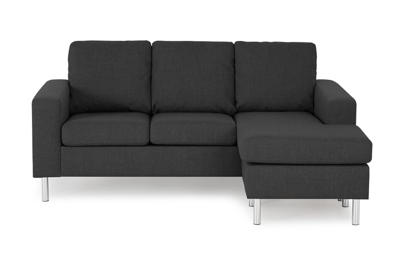 Friday 3-sits Vändbar L-formad Divansoffa i Tyg - Grå - Möbler - Soffa - Divansoffor & schäslongsoffa
