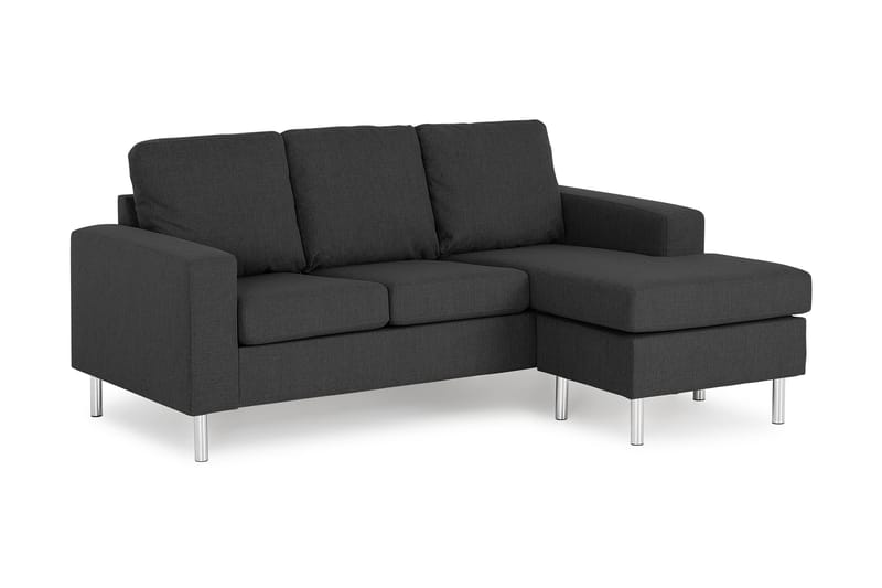 Friday 3-sits Vändbar L-formad Divansoffa i Tyg - Grå - Möbler - Soffa - Divansoffor & schäslongsoffa