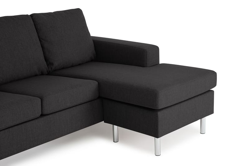 Friday 3-sits Vändbar L-formad Divansoffa i Tyg - Grå - Möbler - Soffa - Divansoffor & schäslongsoffa