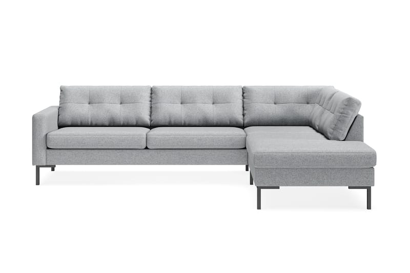Frillestad 4-sits Högervänd L-formad Schäslongsoffa i Tyg - Grå - Möbler - Soffa - Divansoffor & schäslongsoffa