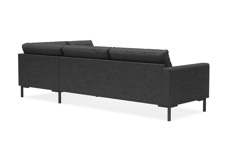 Frillestad 4-sits Högervänd L-formad Schäslongsoffa i Tyg - Mörkgrå - Möbler - Soffa - Divansoffor & schäslongsoffa