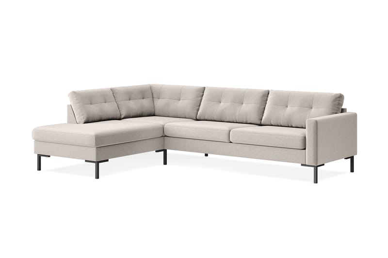 Frillestad 4-sits Vänstervänd L-formad Schäslongsoffa i Tyg - Beige - Möbler - Soffa - Divansoffor & schäslongsoffa