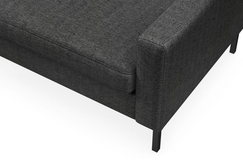Frillestad 4-sits Vänstervänd L-formad Schäslongsoffa i Tyg - Mörkgrå - Möbler - Soffa - Divansoffor & schäslongsoffa