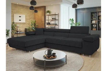 Gabina Soffa med Divan 3-sits - Mörkgrå - Möbler - Soffa - Divansoffor & schäslongsoffa