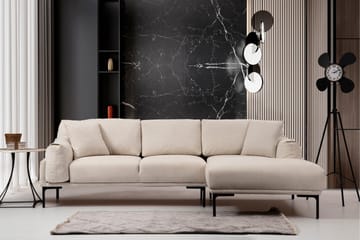 Glenure Soffa m. Divan 4-sits - Cream - Möbler - Soffa - Divansoffor & schäslongsoffa