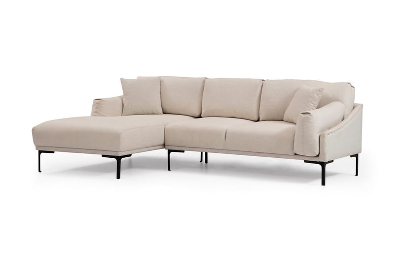 Glenure Soffa m. Divan 4-sits - Cream - Divansoffor & schäslongsoffa - 4 sits soffa med divan