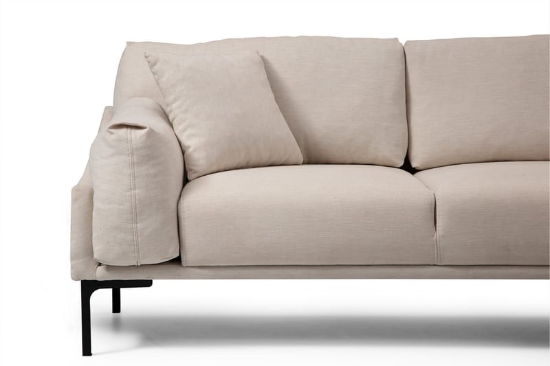 Glenure Soffa m. Divan 4-sits - Cream - Divansoffor & schäslongsoffa - 4 sits soffa med divan