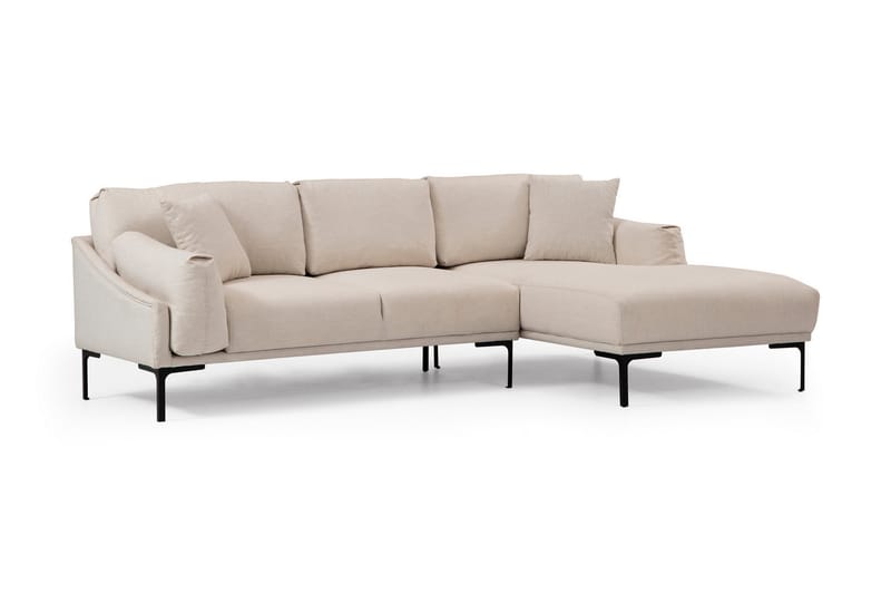 Glenure Soffa m. Divan 4-sits - Cream - Divansoffor & schäslongsoffa - 4 sits soffa med divan