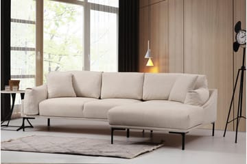 Glenure Soffa m. Divan 4-sits - Cream - Möbler - Soffa - Divansoffor & schäslongsoffa